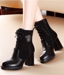 Black Bikers Emblem Boots Moolecole Original