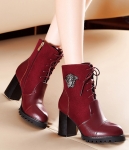 Red Bikers Emblem Boots Moolecole Original