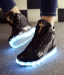 Black Stripe Luminous LED Shoes - Unisex Adult