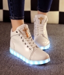 White Luminous LED Shoes - Unisex Adult