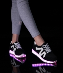 Black Sport LED Shoes - Unisex Adult