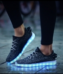 Black Casual LED Shoes - Unisex Adult