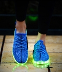 Blue Casual Luminous LED Shoes - Unisex Adult