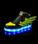 Green Angel Wing LED Shoes - Kids