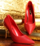 Red Metal High Heel Shoe U&X Original