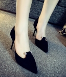 Black High Heel Pointed Shoe U&X Original