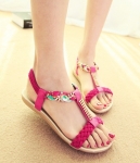 Red Bohemian Sandal Import