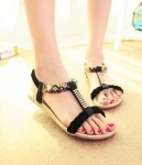 Black Bohemian Sandal Import