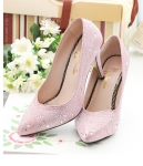 Pink Korea High Heel Party Shoes