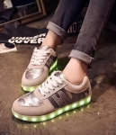 Gray Colorful LED Shoes - Unisex Adult