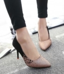 Black Korean High Heel Shoes Import