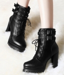 Black Biker High Heel Boots GuciHeaven Original