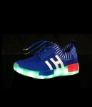 Blue Casual Easy Strap LED Sport Shoes - Kids