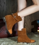 Brown Korea Martin Boots Import