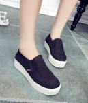 Black Loafers Mesh Shoes Import