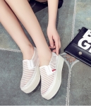 White Loafers Mesh Shoes Import