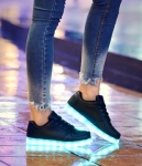 Black Casual Korean Style LED Shoes - Unisex Adult