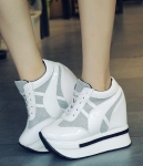 White Thick Crust Sneakers Import