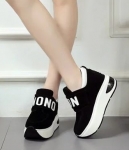 Black Velcro Casual Muffin Shoes Import