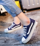 Blue Casual Canvas Shoes Import