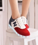 White Colorful Casual LED Shoes Import - Female