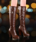 Brown High Knee Boots GucciHeaven Original