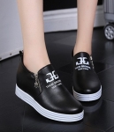 Black Casual Low Heel Shoes Import