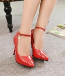 Red Korean Style Party Shoes