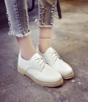 White Korean Style Martin Student Shoes