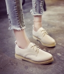 Beige Korean Style Martin Student Shoes