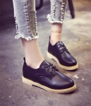 Black Korean Style Martin Student Shoes