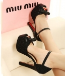 Black High Heel Party Shoes Korea