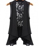 Chiffon Vest JC769 Black