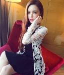 Lace Cardigan JC790 White