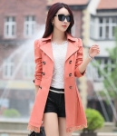 Premium Long Coat Import JC812 Peach