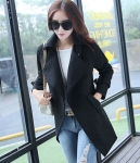 Premium Long Coat Korea JC836 Black