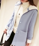 Premium Hoodie Coat Import JC886 Blue