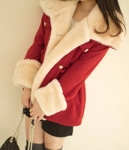 Jacket Winter Wool Import JC892 Red