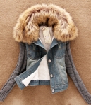 Retro Europe Fur Jacket Import JC894 Blue