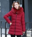 Winter Long Coat Korea Import JC933 Red