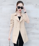 Casual Button Long Coat Import JC942 Apricot