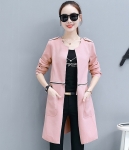 Long Coat High Quality Import JC944 Pink