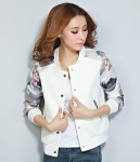 Premium Jacket Baseball Import JC988 White