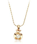 Apple Zircon Necklace Import JY58342 Gold