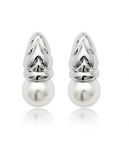 Pearl Earrings Import JY58348 Silver