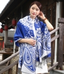 Pashmina Scarves Import JY58403 Blue