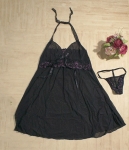 Silk Lingerie Import LG210 Black