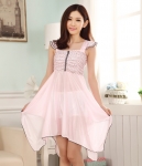 Silk Lingerie Korea Import LG249 Light Pink