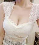 Lace Bra Vest LG85 White