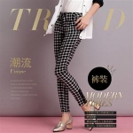 Plaid Pants PS431 Black